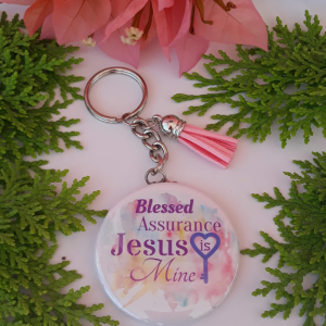 Blessed Assurance Keychain