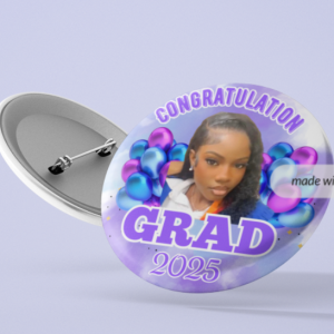 Purple Grad Graduation Pin (12 Pieces)