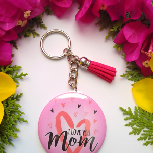 I Love You Mom Keychain